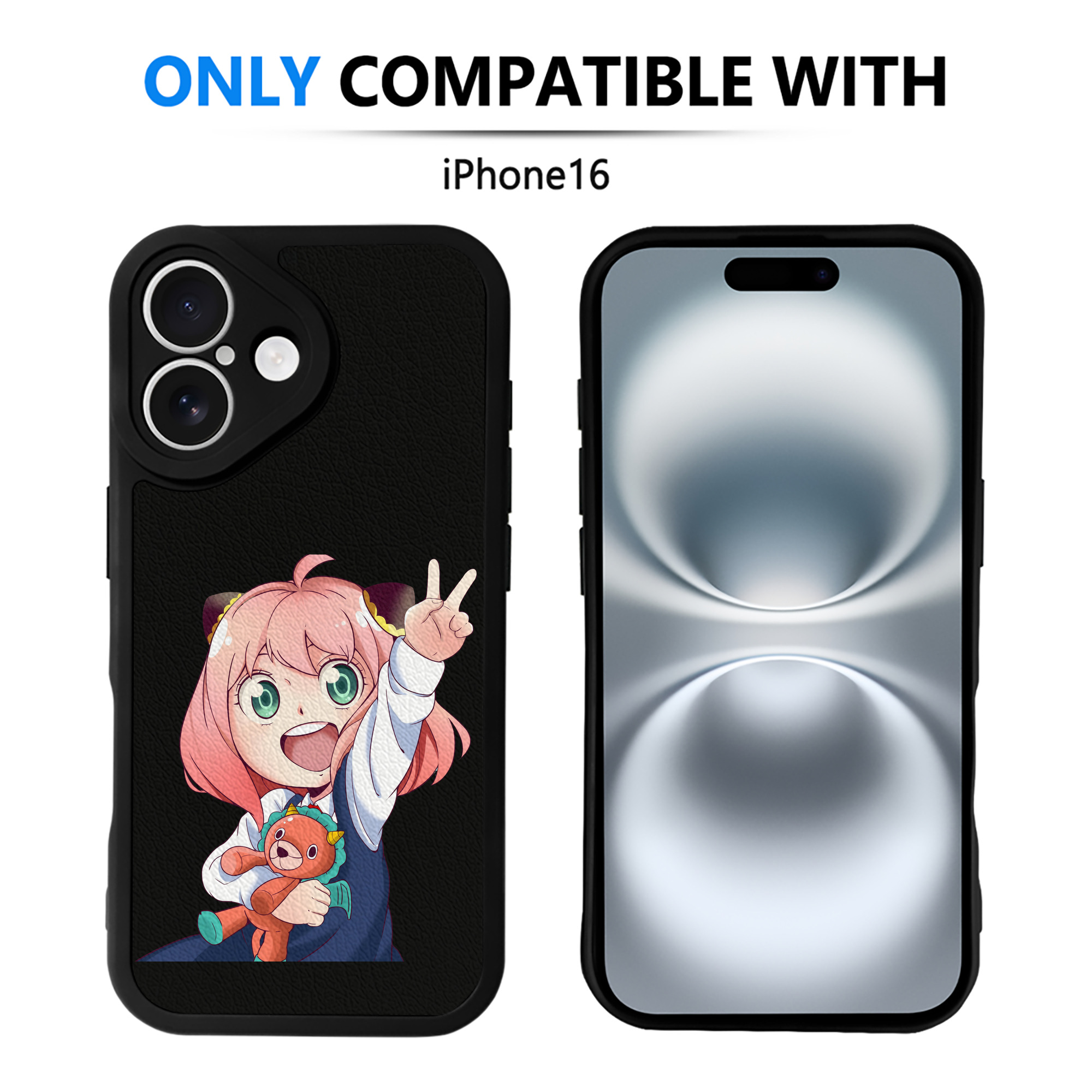 （画像用） SPY×FAMILY间谍家家酒 【iPhone 16シリーズ対応】シリコンスマホケース（レザー調） 材質：シリコン